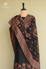 Black Kani Silk Suit