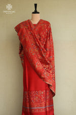 Red Kani Silk Suit