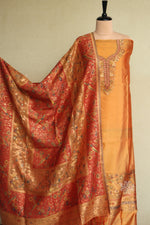 Sunset Yellow Kani Silk Suit