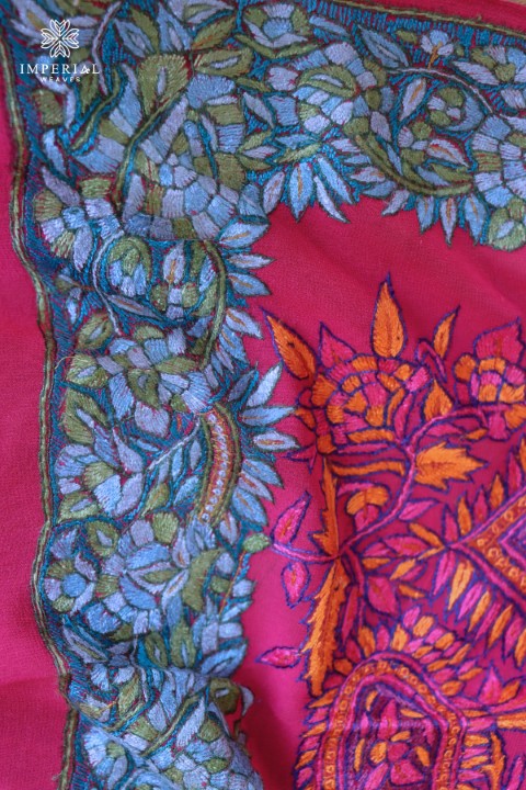 Pink Hand Embroidered Suit