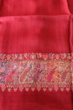 Maroon Kani Silk Suit with Tissue Silk Dupatta