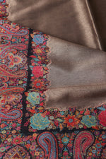 Antique Gold Zari Kani Moonlight Shawl