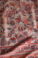 Beige Kani Fine Wool Shawl