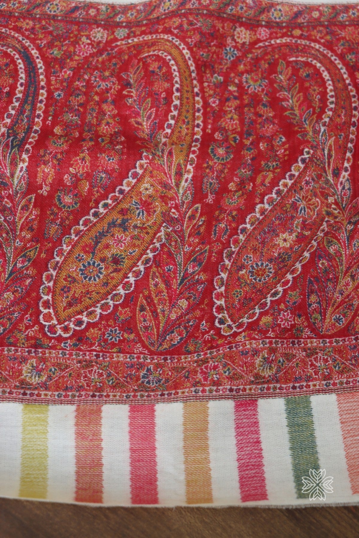 Off White Kani Fine Wool Shawl