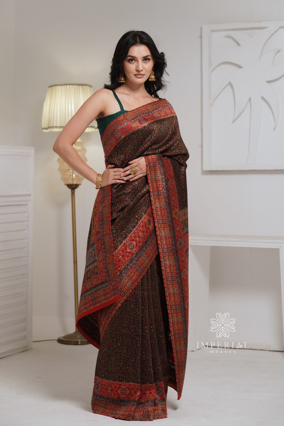 Black Kani Silk Saree