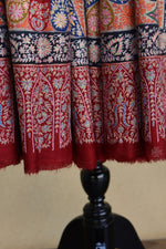Maroon Kalamkari Pashmina Shawl