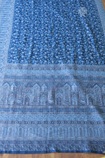 Blue Kani Chanderi Silk Saree