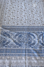 Light Grey Kani Chanderi Silk Saree