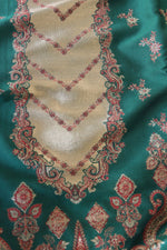 Green Kani Silk Suit with Zari Dupatta
