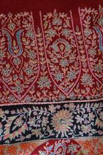Maroon Kalamkari Pashmina Shawl