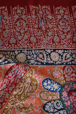 Maroon Kalamkari Pashmina Shawl