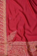 Maroon Kani Jamawar Pallu Silk SareeImperial Weaves