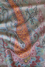 Natural Coloured Sozni Pashmina Shawl