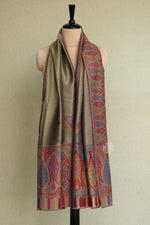 Metallic Zari Embroidered Shawl Wrap