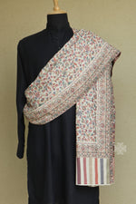 Off White Kani Men Fine Wool Shawl