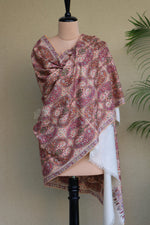 Off White Paper-machie’ Pashmina Shawl