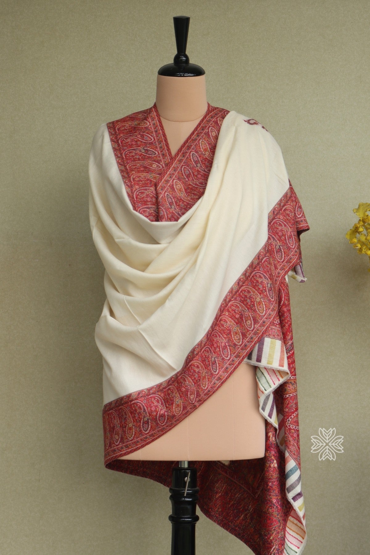 White Kani Shawl