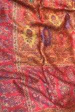 Orange Kani Silk Jamawar Dupatta