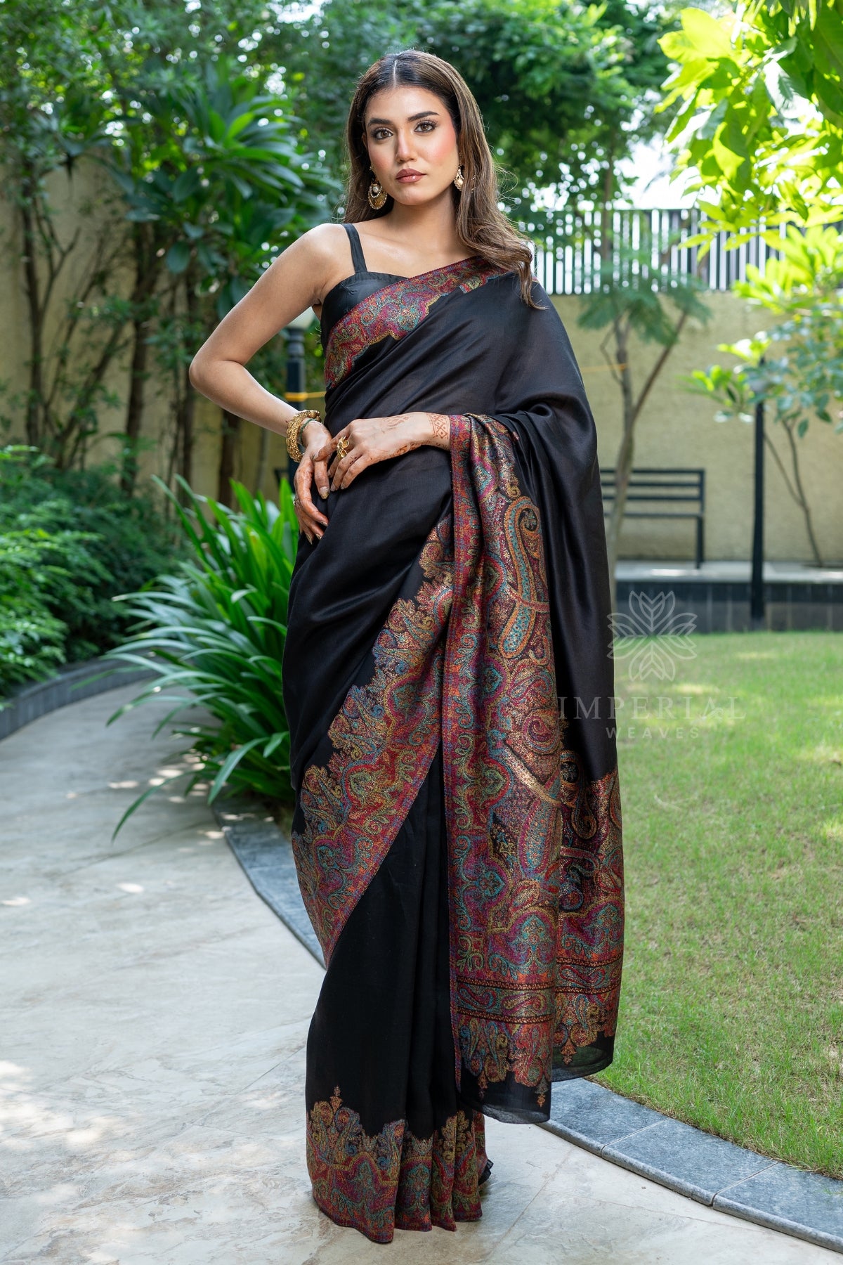 Original Kashmiri Kani Silk Saree Party Wear