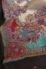 Smoky Black Kani Silk Suit with Tissue Silk Dupatta