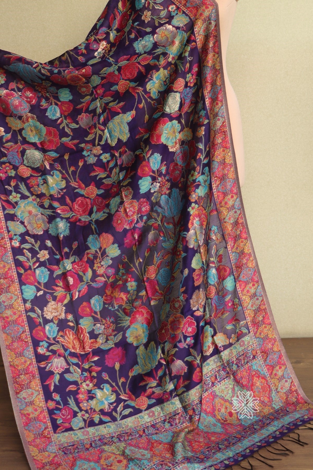 Pashmina Mughal kashmiri Kani Dupatta