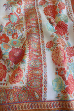 Off White Kani Floral Pallu Silk Saree