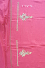 Pink Fine Wool Zari Embroidered Unstitched Suit