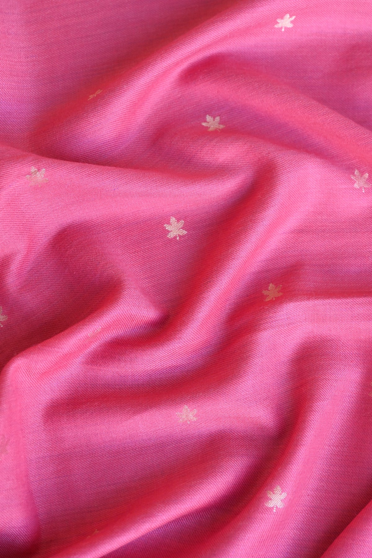 Pink Fine Wool Zari Embroidered Unstitched Suit