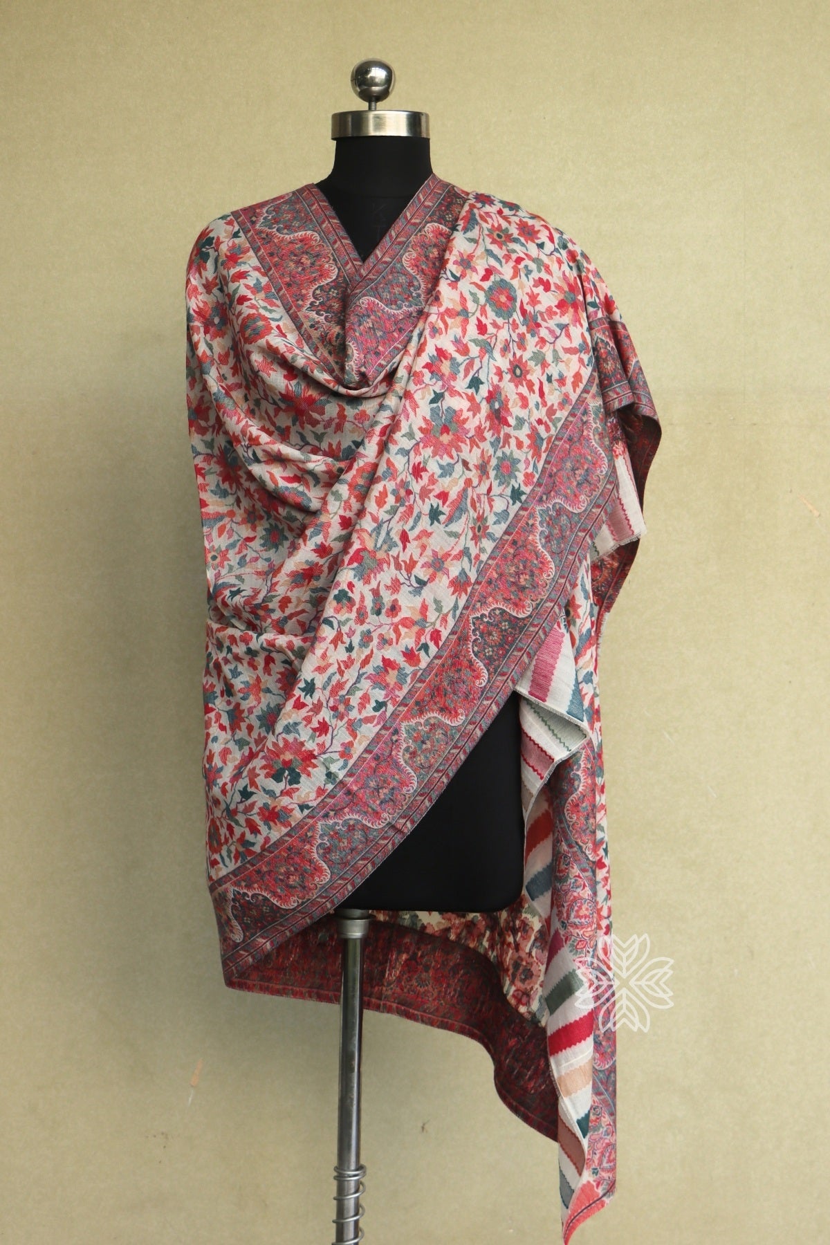 Off White Kani Fine Wool Shawl