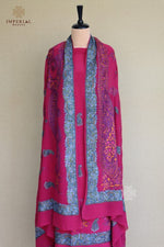 Kashmiri Kashidakari Suit Dupatta Set
