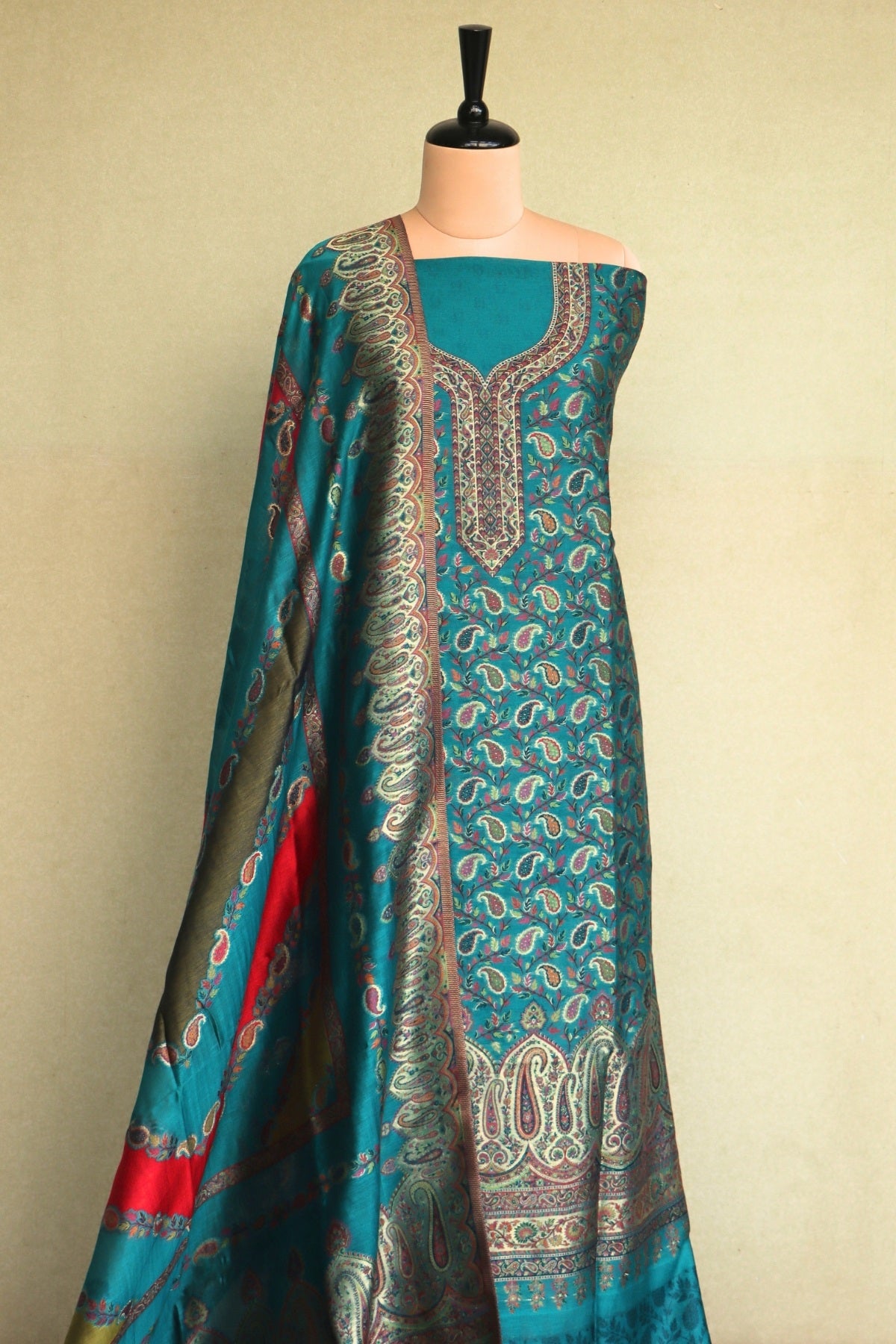 Rama Green Kani Silk Suit