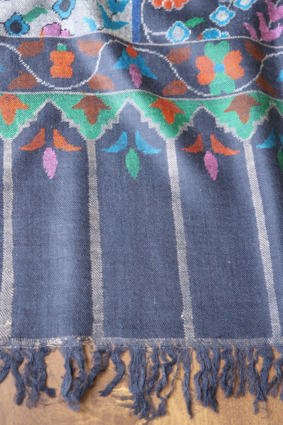Grey All over Kani Pashmina Shawl