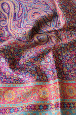 Purple Kani Jamawar Silk Dupatta