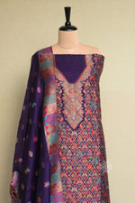 Purple Kani Silk Suit Online