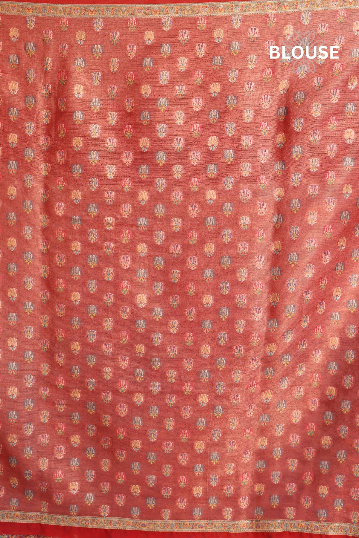 Red Kani Tissue Silk Saree