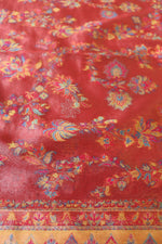 Red Kani Tissue Silk Saree