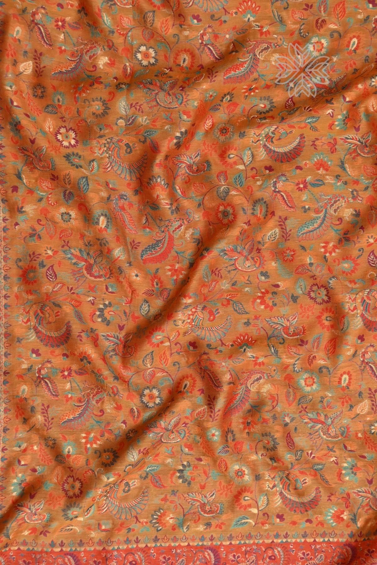 Mustard Yellow Kani Silk Saree Imperial Weaves