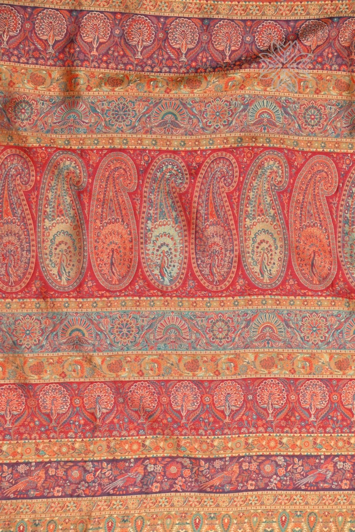 Mustard Yellow Kani Silk Saree Imperial Weaves