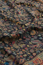 Smoky Black Kani Kalamkari Silk SareeImperial Weaves
