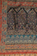 Smoky Black Kani Kalamkari Silk SareeImperial Weaves