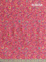 Navy Blue Kani Jamawar Pallu Silk Saree