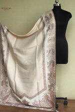 Off White Paisley Moonlight Shawl