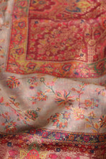 Beige Kani Organza Silk Suit