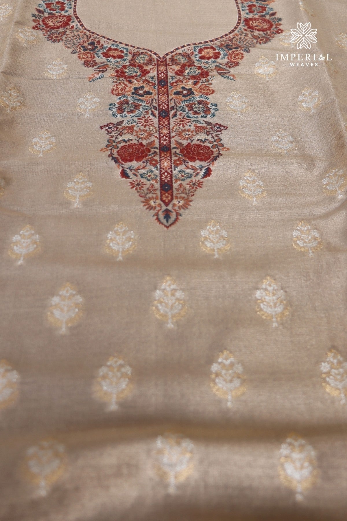 Golden Kani Tissue Silk Suit