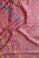 Pink Kani Jamawar Khatras Silk Saree