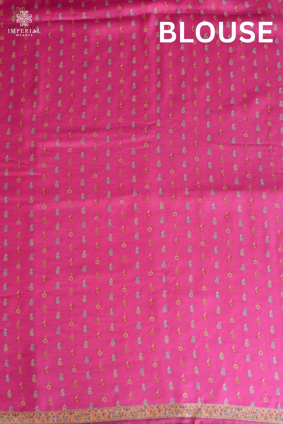Pink Kani Jamawar Khatras Silk Saree