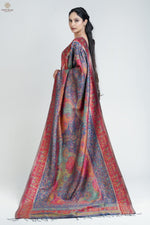 Blue Kani Silk Jamawar Dupatta