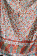 Off White Floral Kani Silk Dupatta