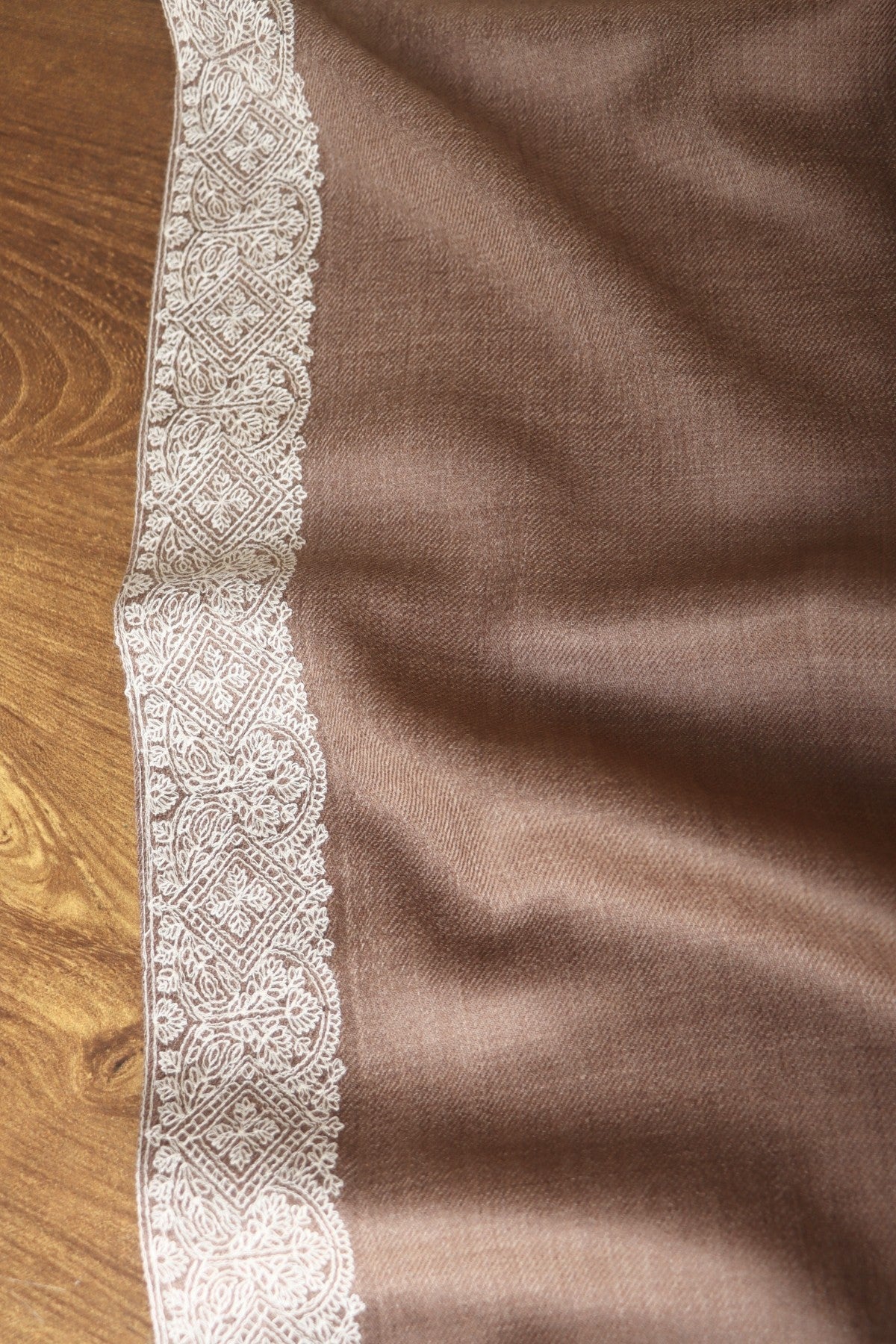 shawl with embroidery