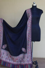 Black Kani Fine Wool Shawl